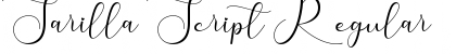 Sarilla Script Regular Font