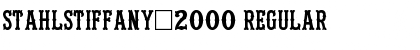 StahlsTiffany-2000 Regular Font