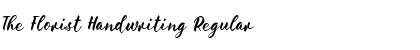 Download The Florist Handwriting Font