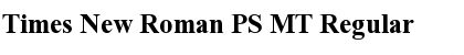 Times New Roman PS MT Font