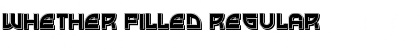 Whether Filled Regular Font