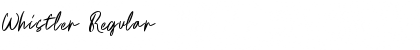 Whistler Regular Font