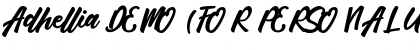 Download Adhellia DEMO (FOR PERSONAL USE Font