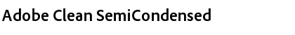 Download Adobe Clean SemiCondensed Font