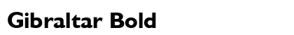 Gibraltar Bold preview