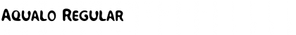 Aqualo Regular Font