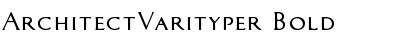 ArchitectVarityper Bold Font