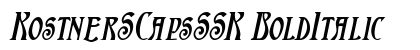 KostnerSCapsSSK BoldItalic Preview