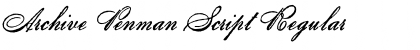 Download Archive Penman Script Font