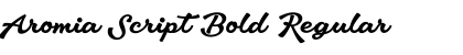Download Aromia Script Bold Font