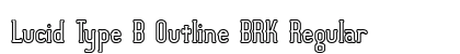 Lucid Type B Outline BRK Regular preview