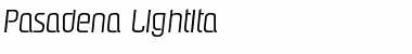 Pasadena-LightIta Regular Font