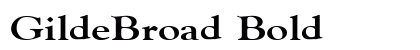 GildeBroad Bold preview
