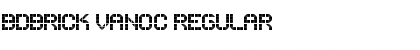 BDBrick VANOC Regular Font