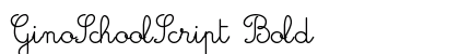 GinoSchoolScript Bold preview