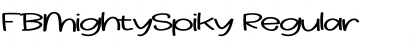 Download FBMightySpiky Font Download FBMightySpiky Font