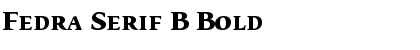 Fedra Serif B Bold Font