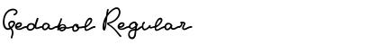 Gedabol Regular Font
