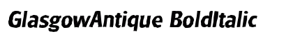 GlasgowAntique BoldItalic Preview
