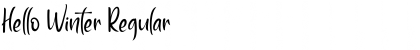 Download Hello Winter Font Download Hello Winter Font