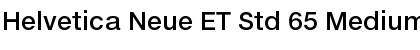 Helvetica Neue ET Std 65 Medium Font