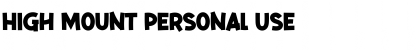 Download High Mount Font