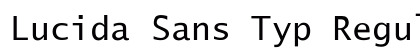 Lucida Sans Typ Regular preview