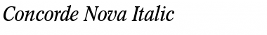 Concorde Nova Italic Font