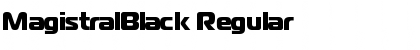 Download MagistralBlack Font