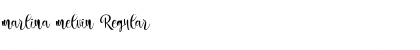 marlina melvin Regular Font