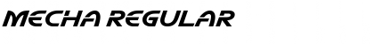 Mecha Regular Font