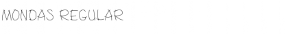 Mondas Regular Font
