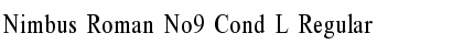 Nimbus Roman No9 Cond L Regular Font
