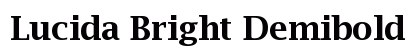 Lucida Bright Demibold preview