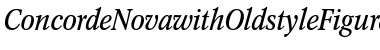 ConcordeNovawithOldstyleFigures RomanItalic Font