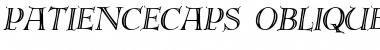 PatienceCaps Oblique Font