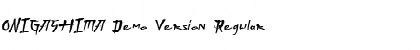 Download ONIGASHIMA Demo Version Font Download ONIGASHIMA Demo Version Font