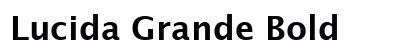 Lucida Grande Bold preview