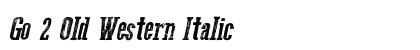 Go 2 Old Western Italic Preview