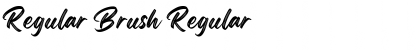 Download Regular Brush Font Download Regular Brush Font