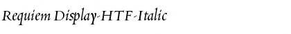 Requiem Display-HTF-Italic Font