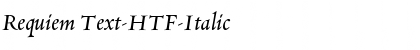 Requiem Text-HTF-Italic Font
