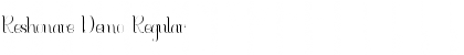 Download Reshonare Demo Font Download Reshonare Demo Font