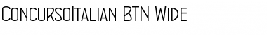 ConcursoItalian BTN Wide Regular Font