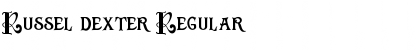 Russel dexter Regular Font