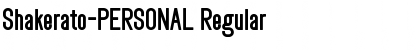 Shakerato-PERSONAL Regular Font