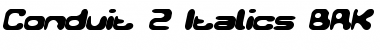 Conduit 2 Italics BRK Regular Font