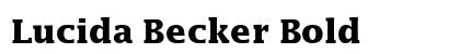 Lucida Becker Bold preview
