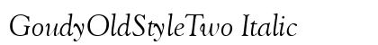 GoudyOldStyleTwo Italic Preview