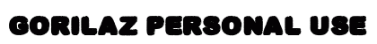 GORILAZ PERSONAL USE 1 Bold preview